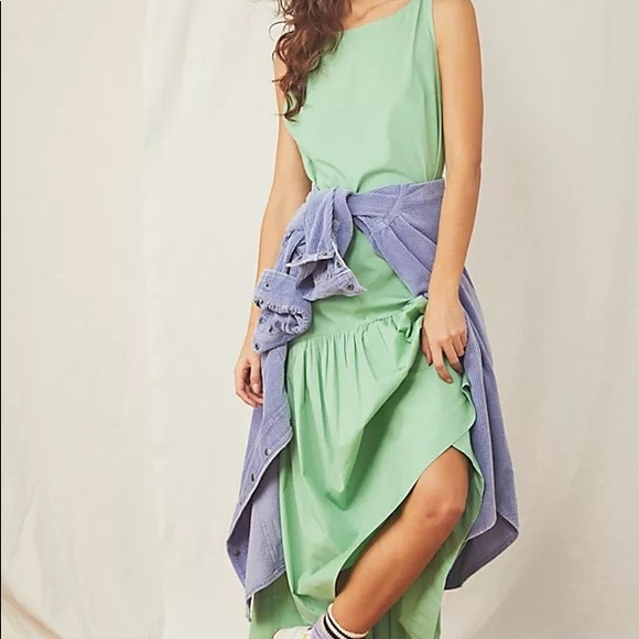 Free People Dakota Drop Waist MIDI Dress - Picture 2 of 3